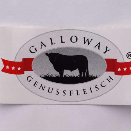 Aufkleber Galloway Genussfleisch 2 Größen