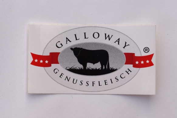 Aufkleber Galloway Genussfleisch 2 Größen